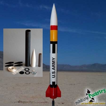 Mad Cow Rocketry 2.6 in Patriot Kit
