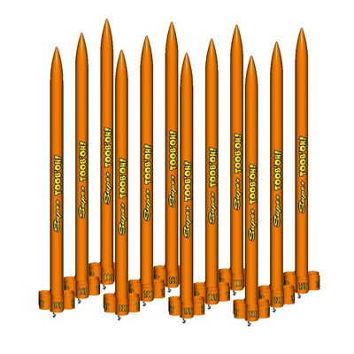 ModelRockets.us Super Tooboh Bulk Pack of 12 Rocket Kits