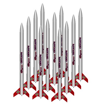 ModelRockets.us Super Centauri Bulk Pack of 12 Rocket Kits
